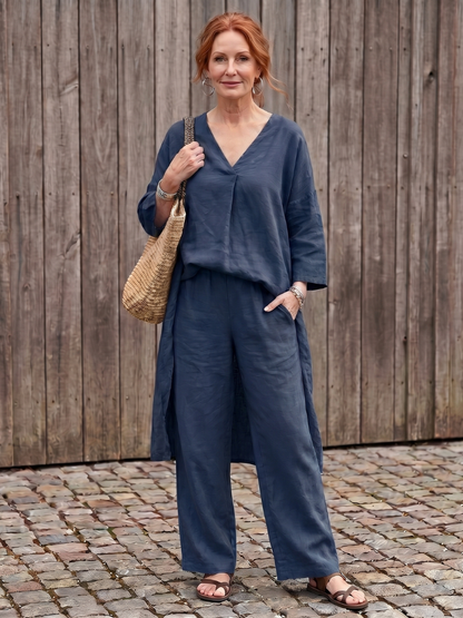 Onyx™ | Conjunto de túnica holgada y pantalones de pierna ancha
