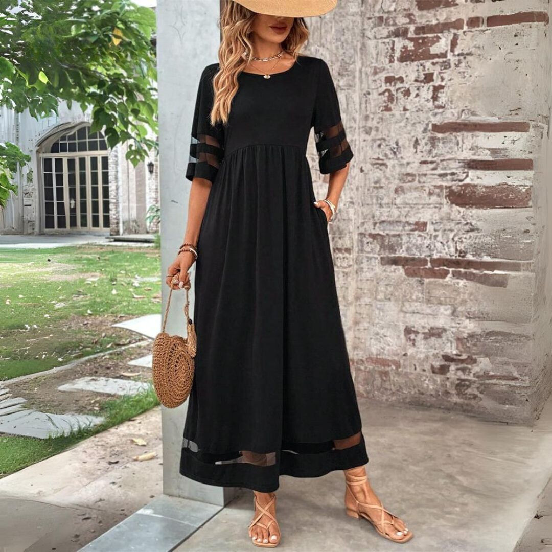 Aubrey™ | Vestido midi que alisa la barriga y favorece la silueta