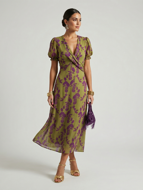 Virel™ | Vestido midi floral relajado