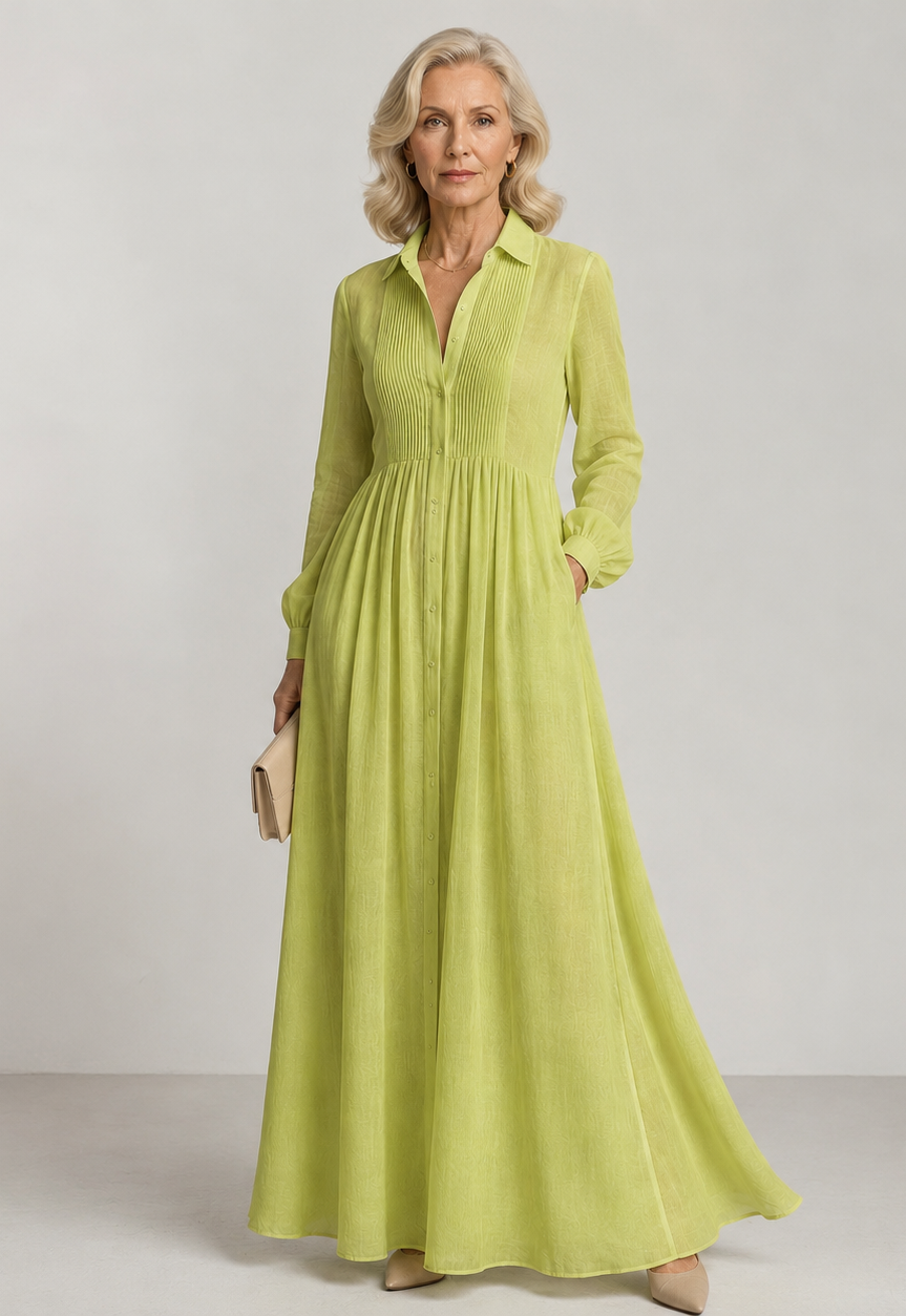 Lioren™ | Vestido Maxi de Caída Suave