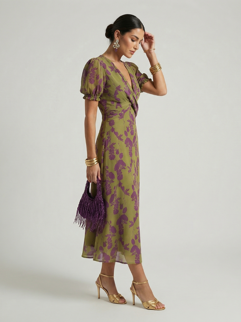 Virel™ | Vestido midi floral relajado