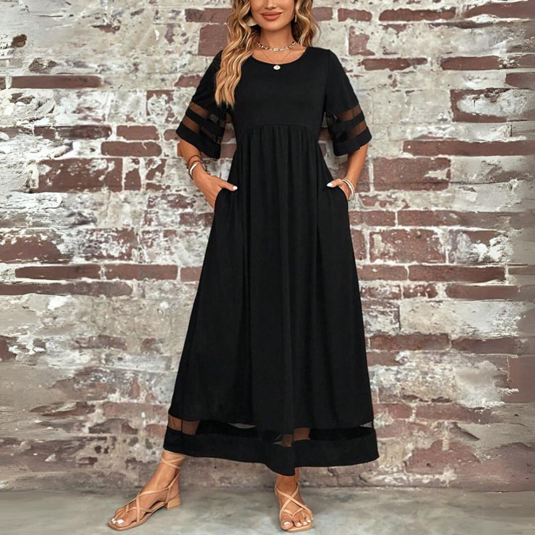 Aubrey™ | Vestido midi que alisa la barriga y favorece la silueta