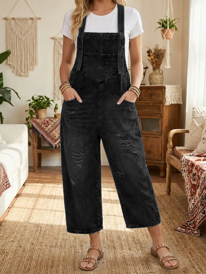 Aurevia™ | Mono de denim para jardinería con look vintage