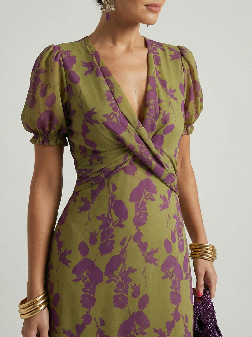 Virel™ | Vestido midi floral relajado