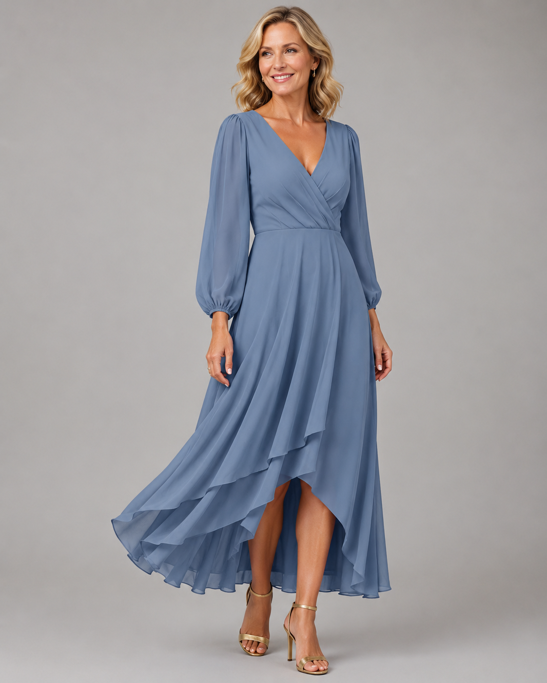 Mia™ | Vestido Largo Elegante con Escote en V