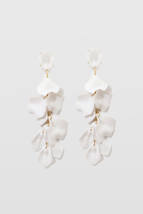Pendientes de Gotas de Pétalos de Orquídea