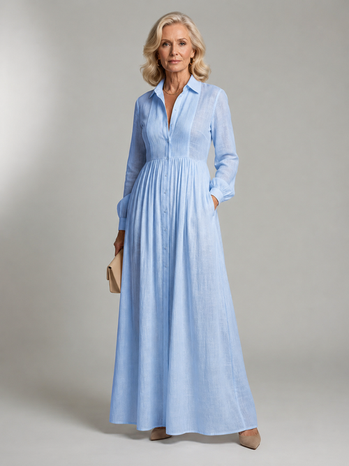 Lioren™ | Vestido Maxi de Caída Suave