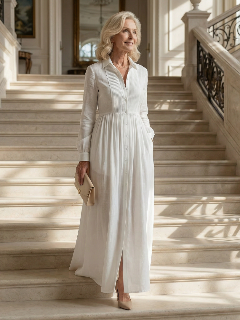 Lioren™ | Vestido Maxi de Caída Suave