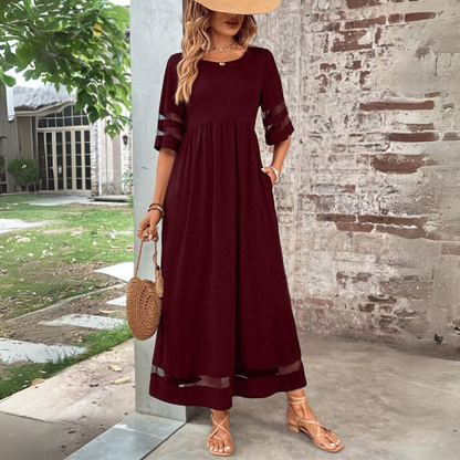Aubrey™ | Vestido midi que alisa la barriga y favorece la silueta