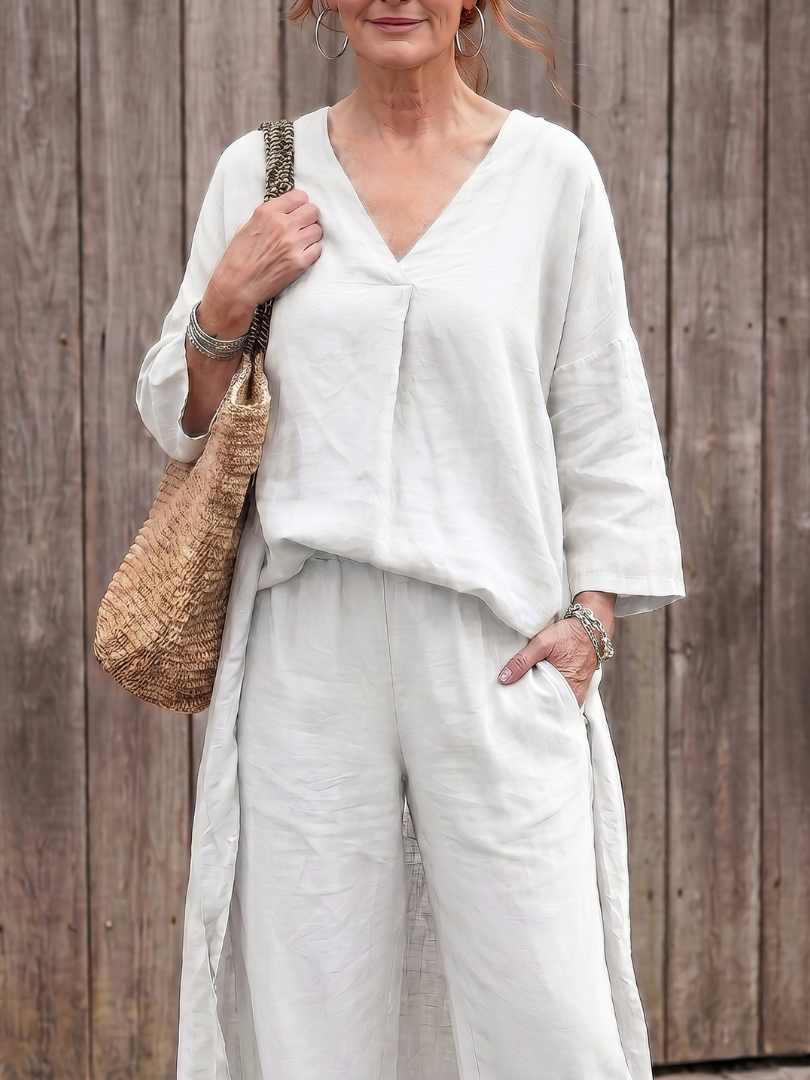 Onyx™ | Conjunto de túnica holgada y pantalones de pierna ancha
