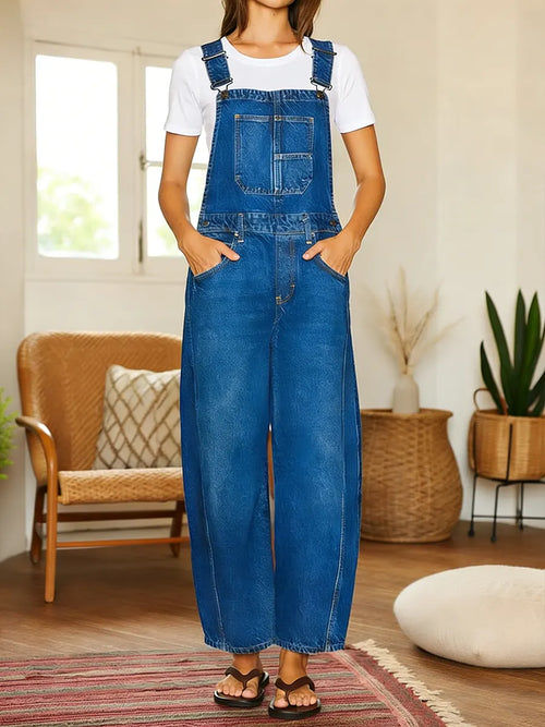 Nora™ | Mono denim para jardinería con bolsillos