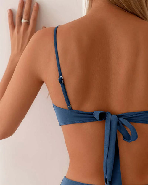 CARLA | Bikini de dos piezas con detalles dorados