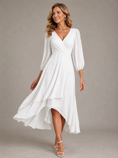 Mia™ | Vestido Largo Elegante con Escote en V