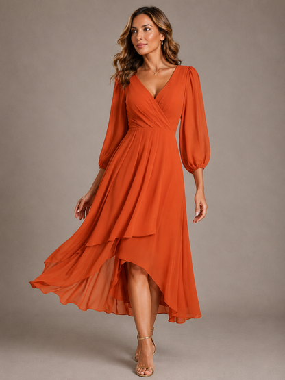 Mia™ | Vestido Largo Elegante con Escote en V