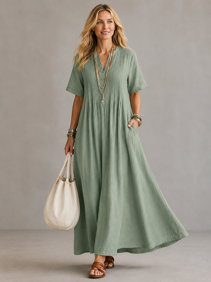 Nathalia™ | Vestido plisado