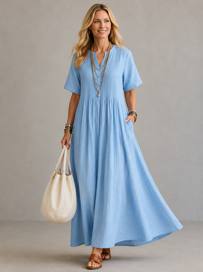 Nathalia™ | Vestido plisado