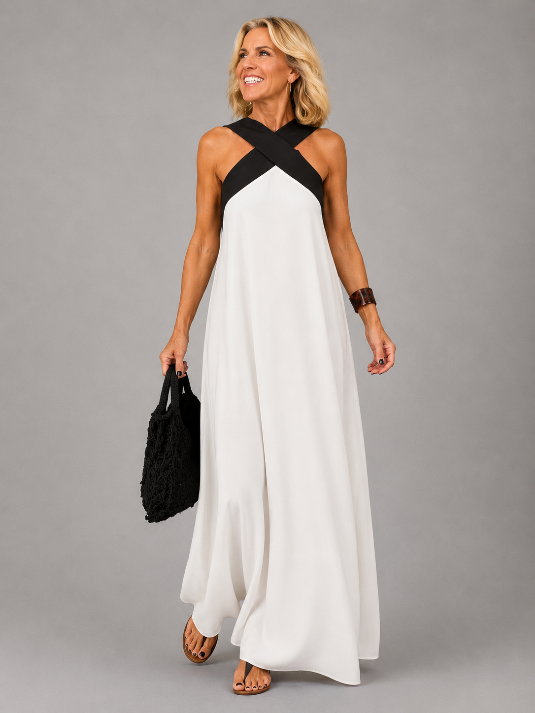 Velora™ | Vestido Maxi de Elegancia Cruzada