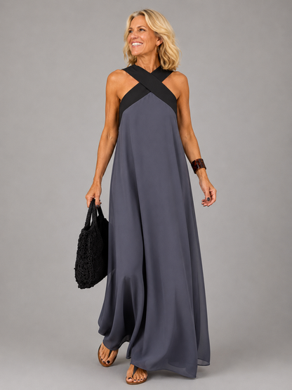 Velora™ | Vestido Maxi de Elegancia Cruzada