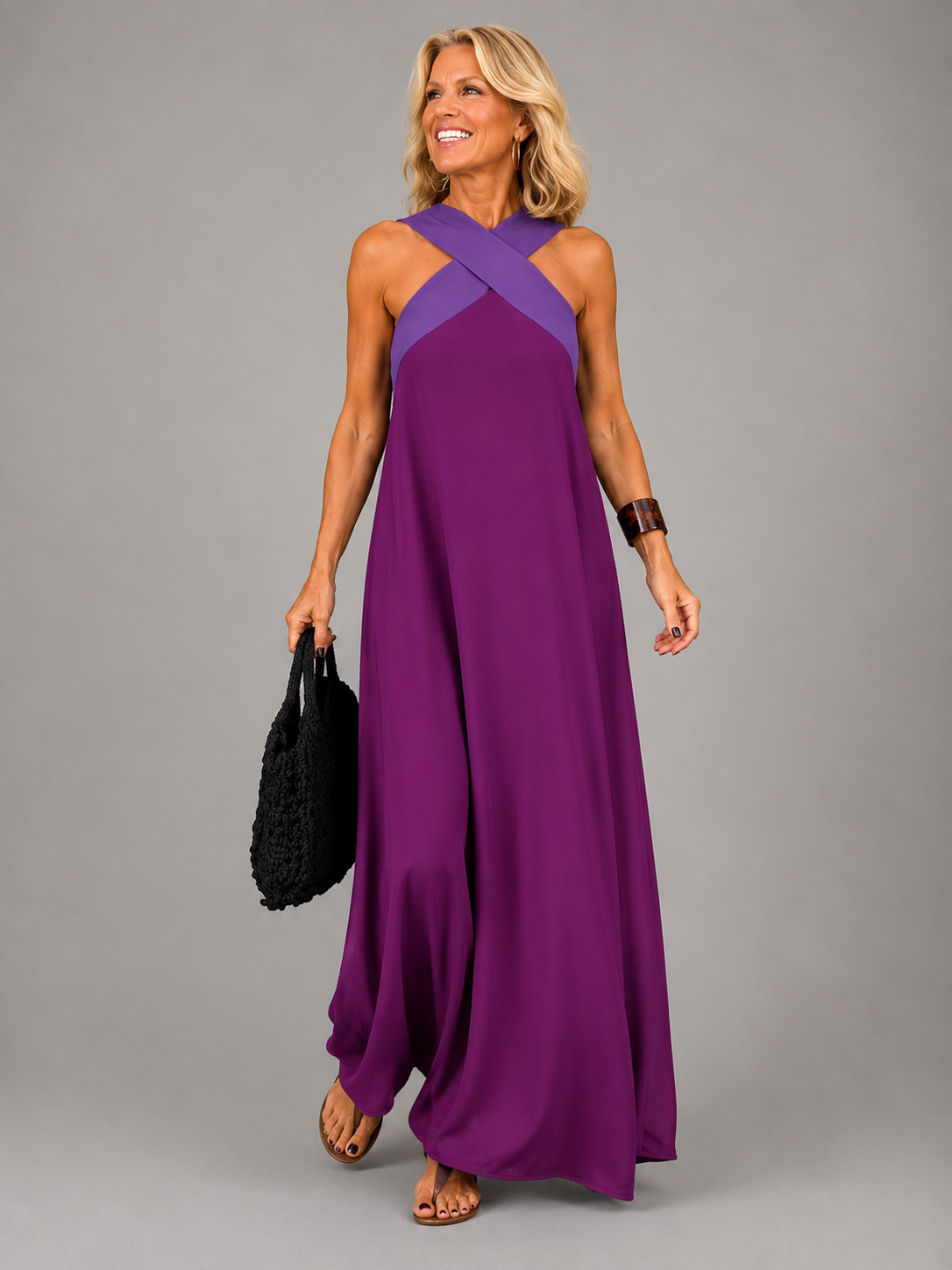 Velora™ | Vestido Maxi de Elegancia Cruzada