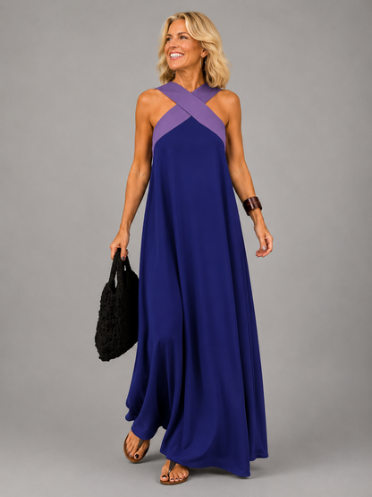 Velora™ | Vestido Maxi de Elegancia Cruzada