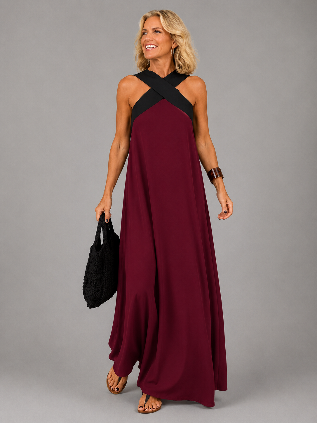 Velora™ | Vestido Maxi de Elegancia Cruzada