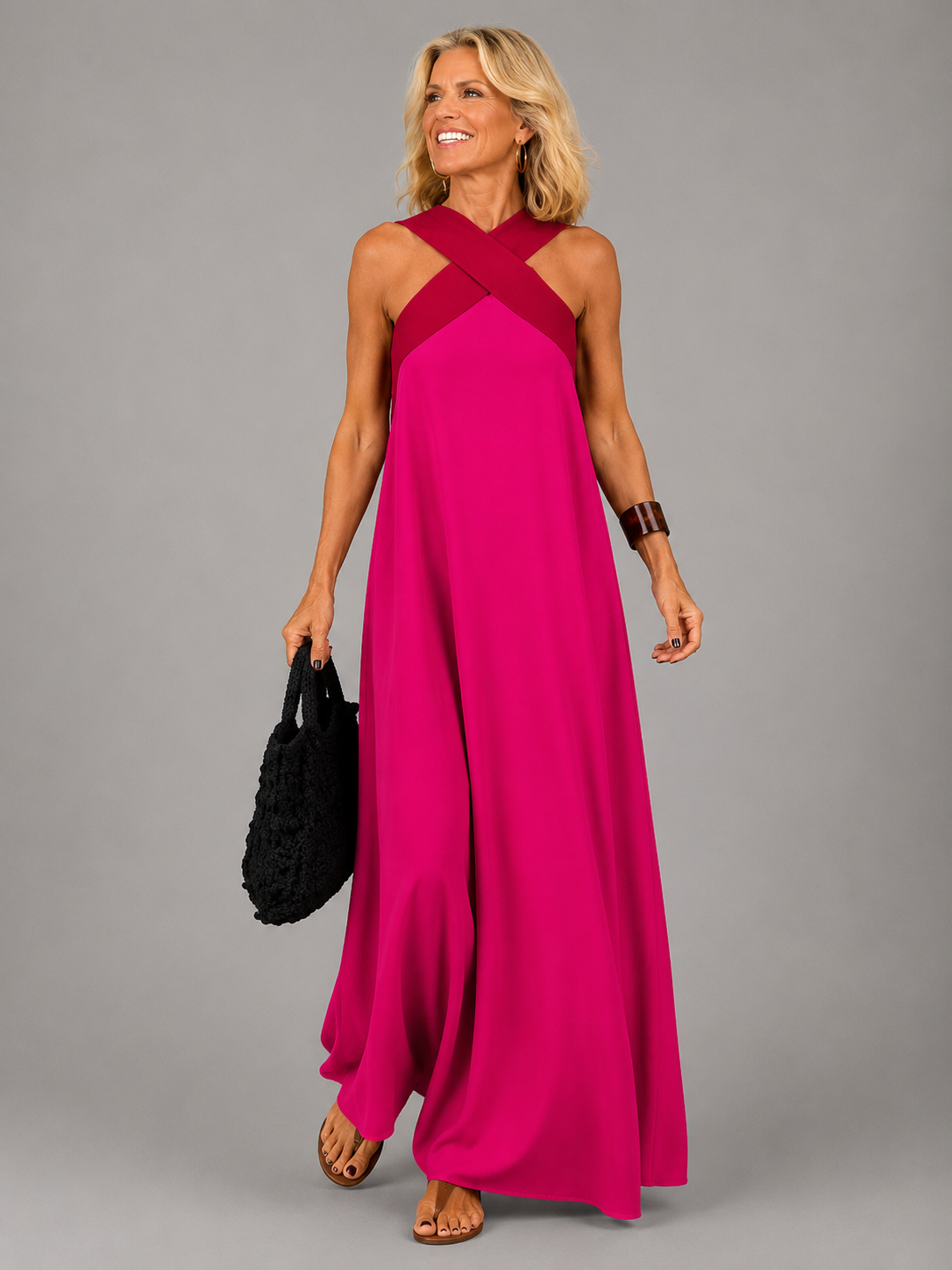 Velora™ | Vestido Maxi de Elegancia Cruzada
