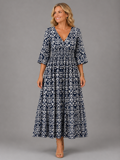 Althea™ | Vestido midi bohemio fluido