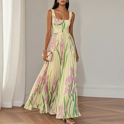 Oriah | Vestido Maxi de Silueta A-Line Floral