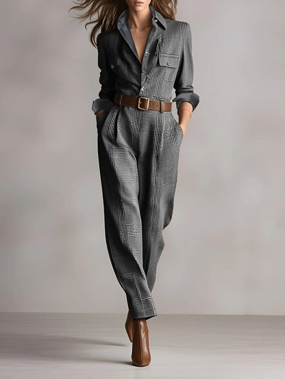 Anna™ | mono elegante a cuadros