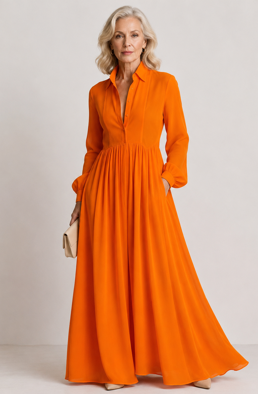 Lioren™ | Vestido Maxi de Caída Suave