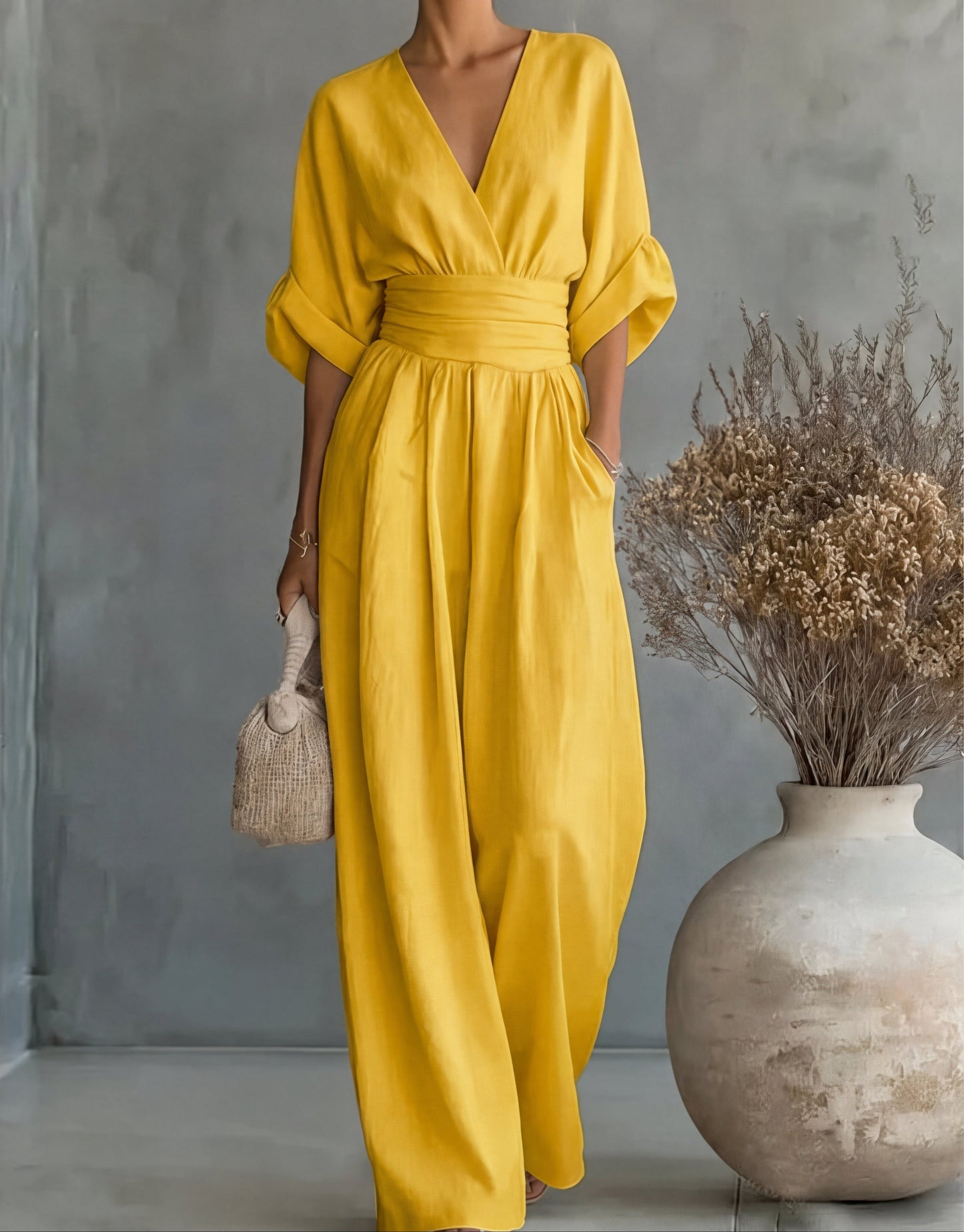 Élise – Mono elegante de caída fluida