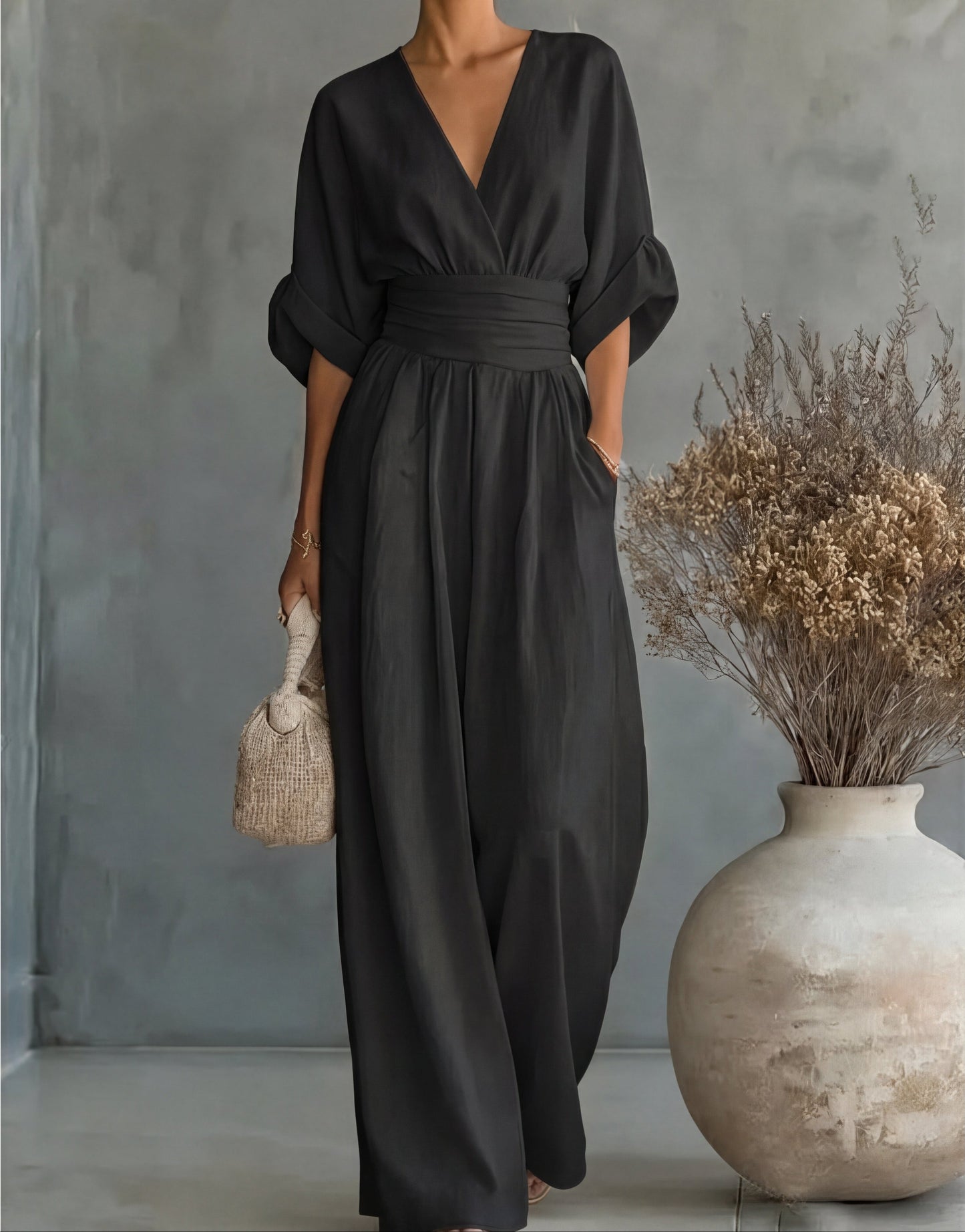 Élise – Mono elegante de caída fluida