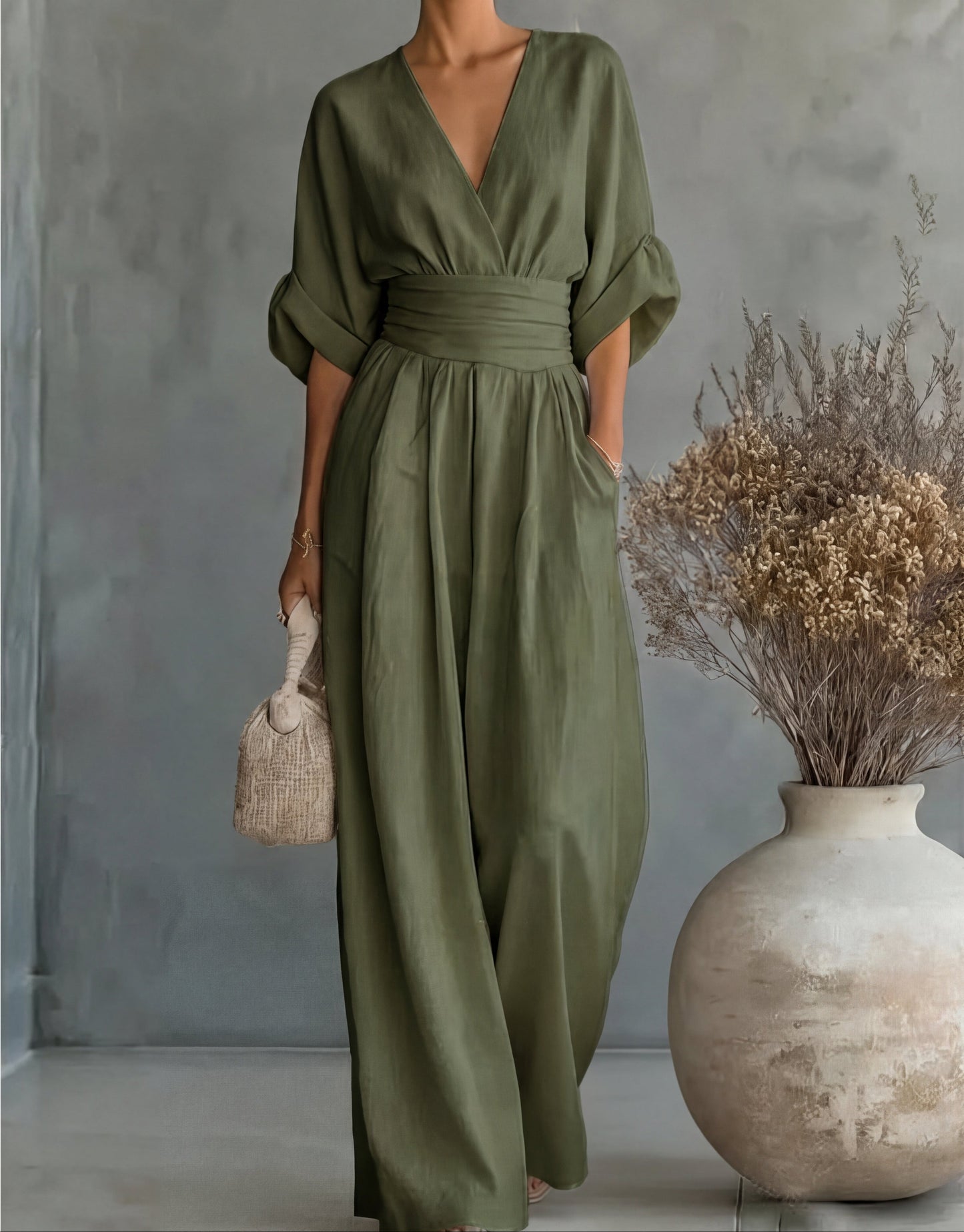 Élise – Mono elegante de caída fluida