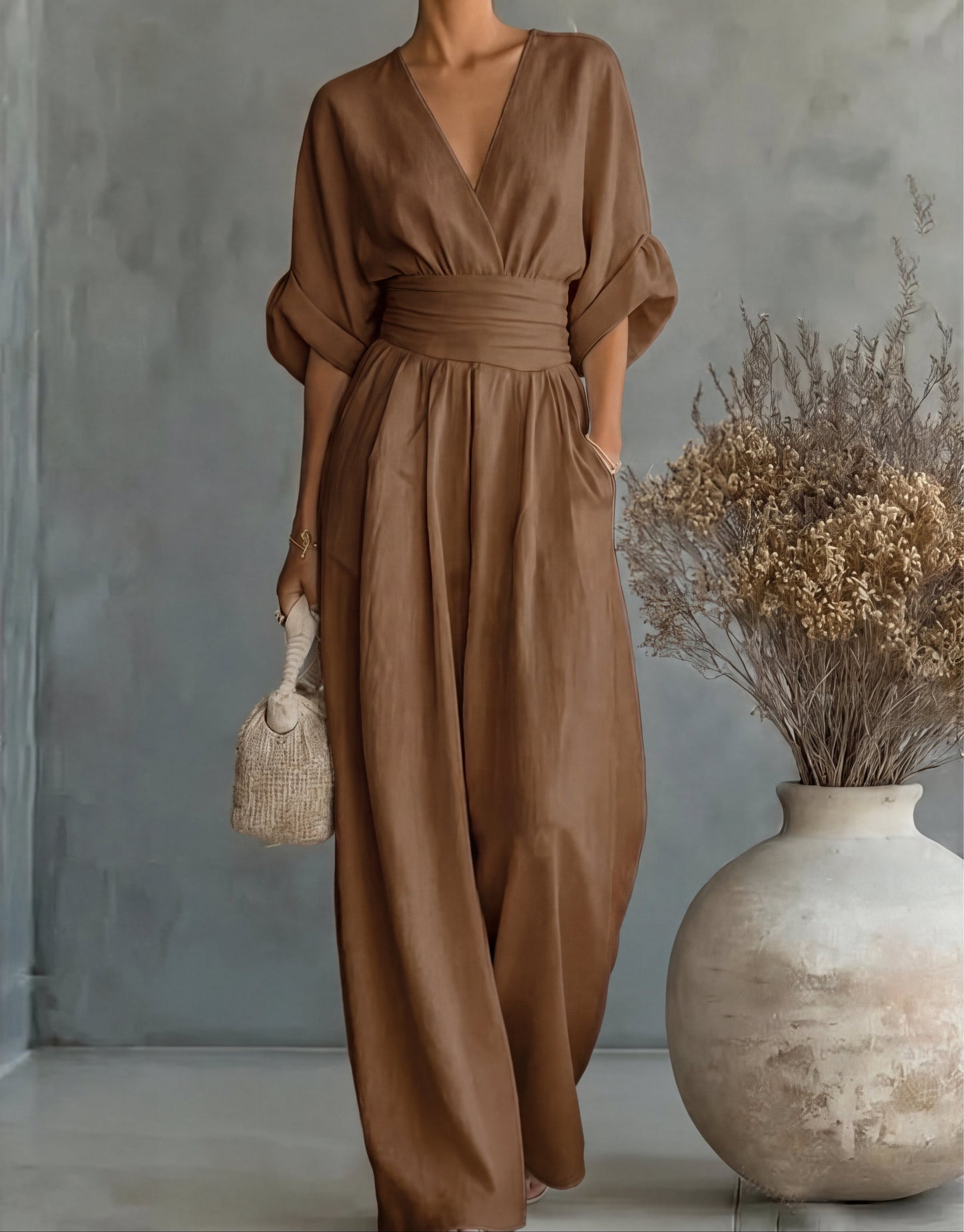 Élise – Mono elegante de caída fluida
