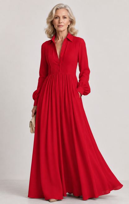 Lioren™ | Vestido Maxi de Caída Suave