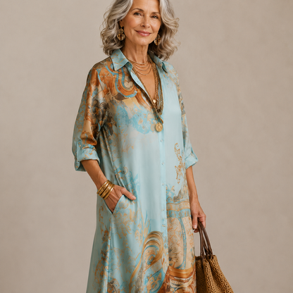 Evalexy™ I Vestido Maxi Estampado de Lujo