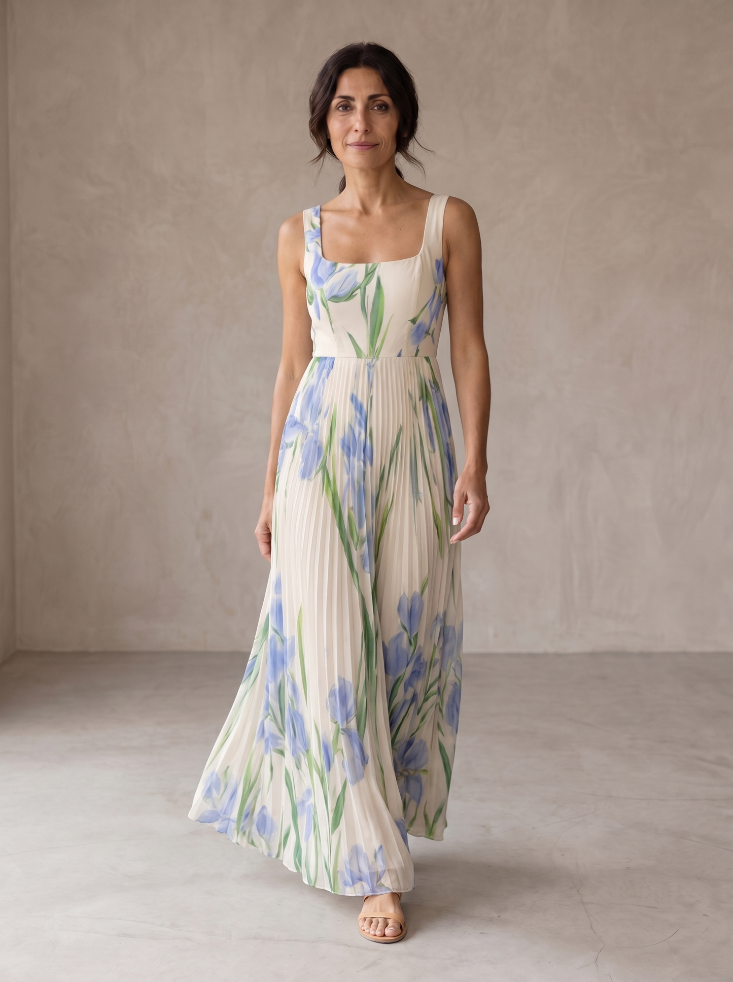 Oriah | Vestido Maxi de Silueta A-Line Floral