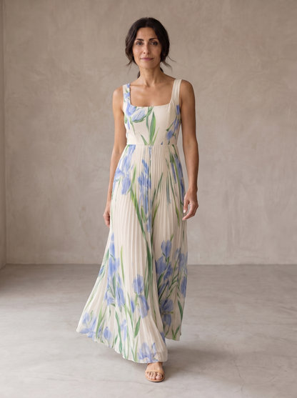 Oriah | Vestido Maxi de Silueta A-Line Floral