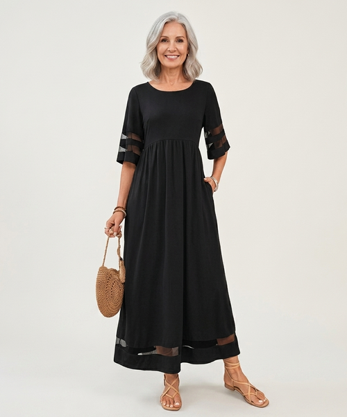 Aubrey™ | Vestido midi que alisa la barriga y favorece la silueta