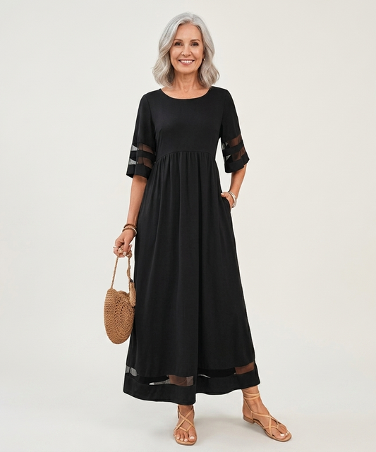 Aubrey™ | Vestido midi que alisa la barriga y favorece la silueta