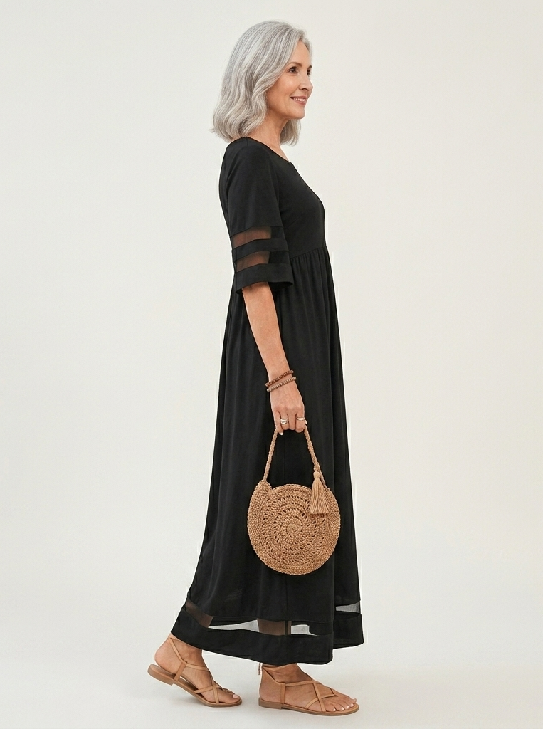 Aubrey™ | Vestido midi que alisa la barriga y favorece la silueta