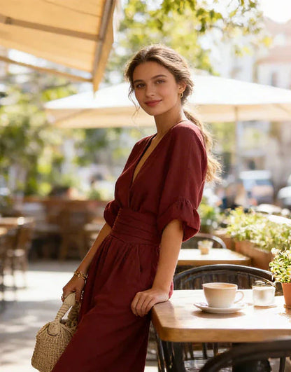 Élise – Mono elegante de caída fluida